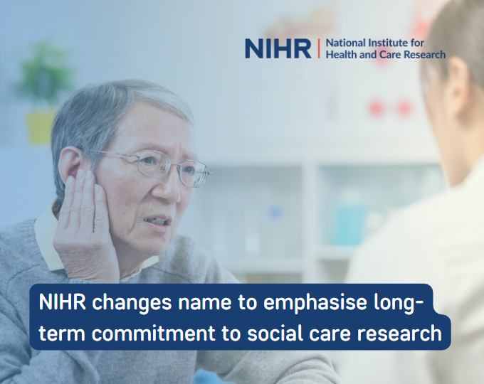 NIHR support for social care research