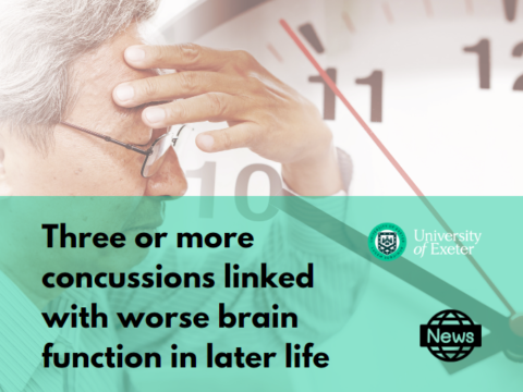 3+ concussions linked to worse brain function in later life