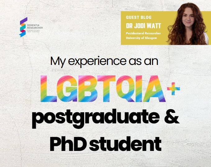 My experience as an LGBTQIA+ postgraduate and PhD student Blog by Dr Jodi Watt