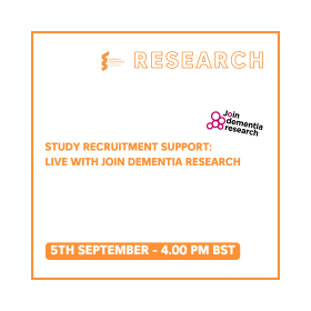 Study Recruitment Support Live with Join Dementia Research