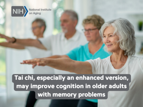 Tai chi, may improve cognition in older adults with memory problems