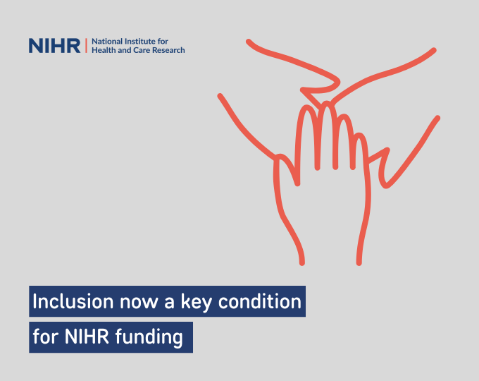 Inclusion now a key condition for NIHR funding