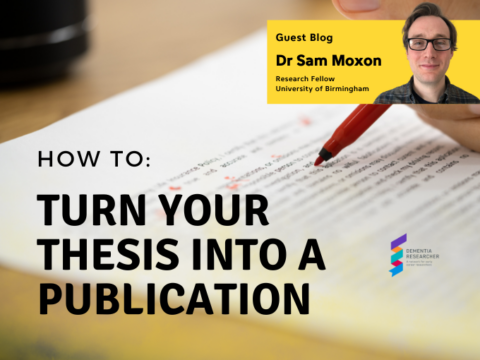 Blog – How to turn your thesis into publications